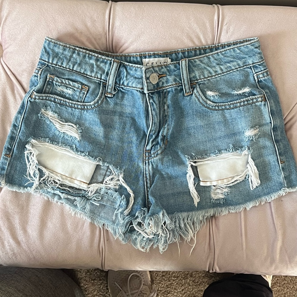Denim shorts